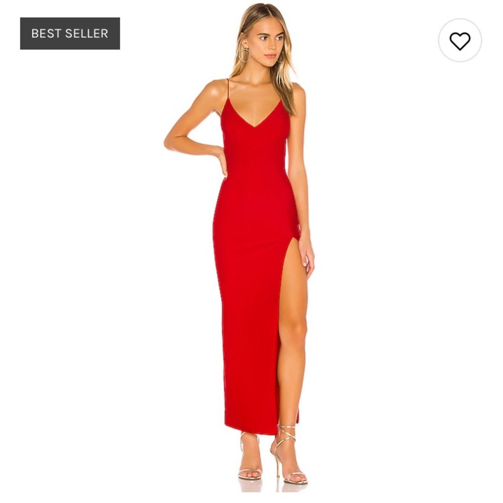 Superdown Loraine slit maxi dress